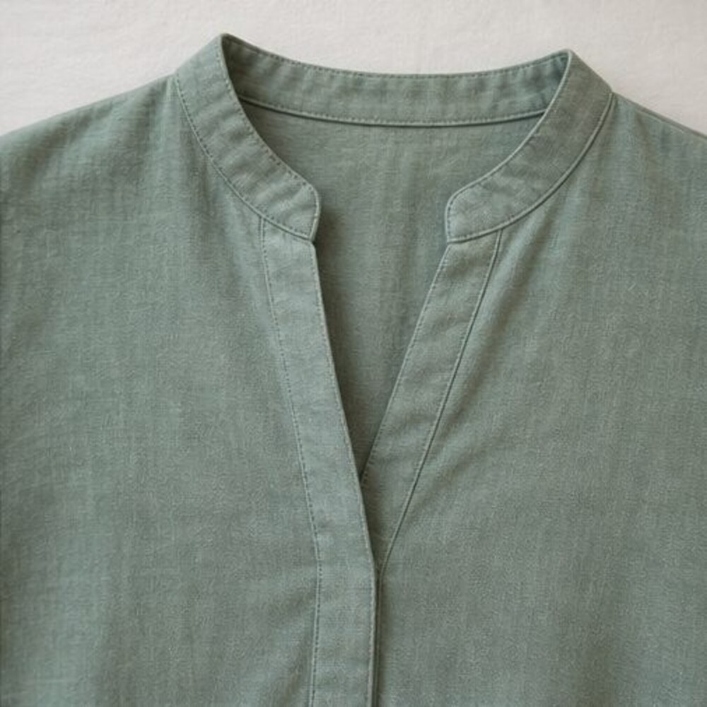 Blue Ruffle Blouse - Picture 4 of 6
